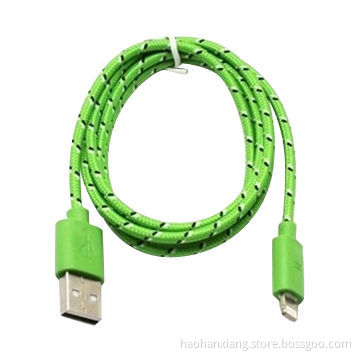 Fabric Wire USB Cable for iPhone 5/5S/5